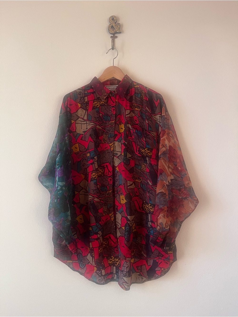 Multicolor Patterned Button-Up Shirt - Picture 2 of 11